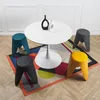 Tabouret - HOME DECO FACTORY - Empilable - Jaune Voir les images du produit 6