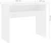 A white desk with dimensions indicated by text. Podgląd zdjęcia produktu