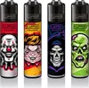 Clipper Reibrad Feuerzeuge Horror, 4 Stück Produktbild-Vorschau 1