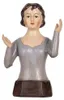 Clayre & Eef Dekorationsfigur Frau 12x9x20 cm Grau Produktbild-Vorschau 1