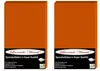 Two orange fitted sheets are shown side-by-side against a white background. Produktbild-Vorschau