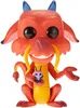 A Funko Pop! figure of Mushu from Disney's Mulan, holding a small purple and blue creature. Podgląd zdjęcia produktu