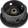 A close-up studio shot of a black vacuum cleaner part with a bronze metal insert. Produktbild-Vorschau