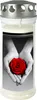 Bougie funéraire - Bougie commémorative motif "rose/main Voir les images du produit 4