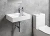 NUALI Keramik-Waschbecken 50x30cm, Armaturloch rechts/weiss Produktbild-Vorschau 2