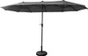 Doppelter Sonnenschirm 2x4m LINAI grau Produktbild-Vorschau 1