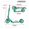 AREBOS Grafitti city scooter regolabile in altezza | ruote Anteprima dell’immagine prodotto 11