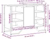vidaXL Armoire pour lavabo Vieux bois 91 x 35 x 60 cm Bois Voir les images du produit 8