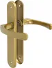 A gold-colored door handle set is shown against a white background. Anteprima dell’immagine prodotto