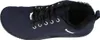 A top-down view of a navy blue shoe with black fur lining. Produktbild-Vorschau