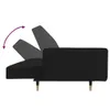 Schlafsofa 2-Sitzer mit 2 Kissen Schwarz Samt 375752 Produktbild-Vorschau 8