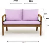 Cuscini per panchina da giardino Viola, Seduta 110x60x7 + Anteprima dell’immagine prodotto 8