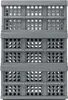 A stack of gray folding crates. Produktbild-Vorschau