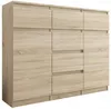 Komoda 120 cm 6 zásuvky 2 dveře skříňka FRAMIRE S-62D Náhled obrázku produktu 6