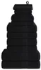 vidaXL 12-tlg. Handtuch-Set FROGN Schwarz 360 g/m² Produktbild-Vorschau 7