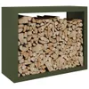 vidaXL Brennholzregal Grün 100x40x80 cm Stahl Produktbild-Vorschau 3