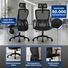 Bürostuhl Ergonomischer Bürostuhl 200 kg mit Kopfstütze & Produktbild-Vorschau 9
