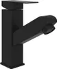 A black faucet with a pull-out spray head is shown against a white background. Náhľad obrázku produktu