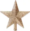 Copri albero di Natale - Stella glitterata champagne 20 cm Anteprima dell’immagine prodotto 4