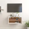 vidaXL Nástenná skrinka biela 60x30x30 cm z masívneho Náhľad obrázku produktu 3