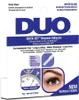 The image shows the packaging of DUO Quick-Set Striplash Adhesive, with product features and an image of an eye with false eyelashes applied. Produktbild-Vorschau