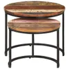Tables de salon 2 pcs. Vieux bois massif Voir les images du produit 2