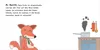 A cartoon fox is sitting in a chair while a pot on a stove is smoking. Voir les images du produit