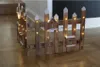 A decorative wooden fence with LED lights and birdhouses, placed on a wooden floor. Náhled obrázku produktu