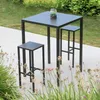 Milani Home - sgabello alto da bar in metallo antracite, 30 Anteprima dell’immagine prodotto 3