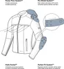 Motorradjacke Leder Schwarz 3XL mit Level-2 Protektoren und Produktbild-Vorschau 13