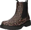 BOXX Damen-Stiefelette Leopard-Braun-Schwarz, Farbe:braun, Produktbild-Vorschau 1