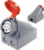CEE Wandsteckdose 63A 5-polig 400V IP44 Starkstrom Produktbild-Vorschau 1