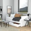 AUSZIEHBETT MONA mit Schublade-bett 2x80x200 - Weiß Produktbild-Vorschau 2
