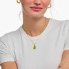 Thomas Sabo KE2209-414-6-L45V Vergoldete Kette mit grünem Produktbild-Vorschau 2