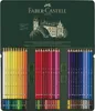 A metal tin of Faber-Castell Albrecht Dürer watercolor pencils, open to reveal rows of colored pencils. Produktbild-Vorschau
