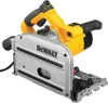 A DeWALT plunge circular saw with a guide rail and storage box. Anteprima dell’immagine prodotto
