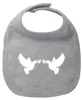 Huuraa Baby Lätzchen Friedenstauben  Heather Grey Produktbild-Vorschau 1