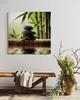 Leinwandbild Steine Zen 40x40 Feeby Grün bild für die wand Produktbild-Vorschau 2
