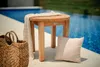 Couchtisch rund Teakholz Ø50 cm, nachhaltiger Gartentisch Produktbild-Vorschau 6