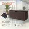 CASARIA Coffre de Rangement Brun Aspect Osier 310L Voir les images du produit 4