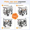 Sekey Bollerwagen Faltbar mit Dach Kinder Bollerwagen mit Produktbild-Vorschau 2