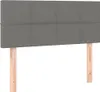 vidaXL Boxspringbett mit Matratze & LED Dunkelgrau 120x200 Produktbild-Vorschau 7