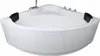 CARIBIA ECK Badewanne RIO 130x130 Wasserfall Armaturset, Produktbild-Vorschau 1