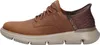 Side view of a brown Skechers slip-in sneaker. Náhled obrázku produktu