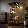 UnboxG Glasvitrine Standvitrine mit LED in Weiß, Produktbild-Vorschau 2