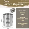 LS-LebenStil Edelstahl Besteckhalter 13cm Silber Malmö Produktbild-Vorschau 2