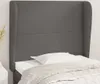 vidaXL Kopfteil mit Ohren Grau 83x23x118/128 cm Kunstleder Produktbild-Vorschau 2