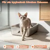 Theo&Cleo Edelstahl Katzenklo Katzentoilette offen leicht Produktbild-Vorschau 5