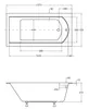 BADLAND Badewanne Rechteck Shea SLIM 140x70 Rand 15mm mit Produktbild-Vorschau 9