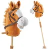 tectake® Hobby Horse Pferd | Steckenpferd mit Holzstab und Produktbild-Vorschau 1